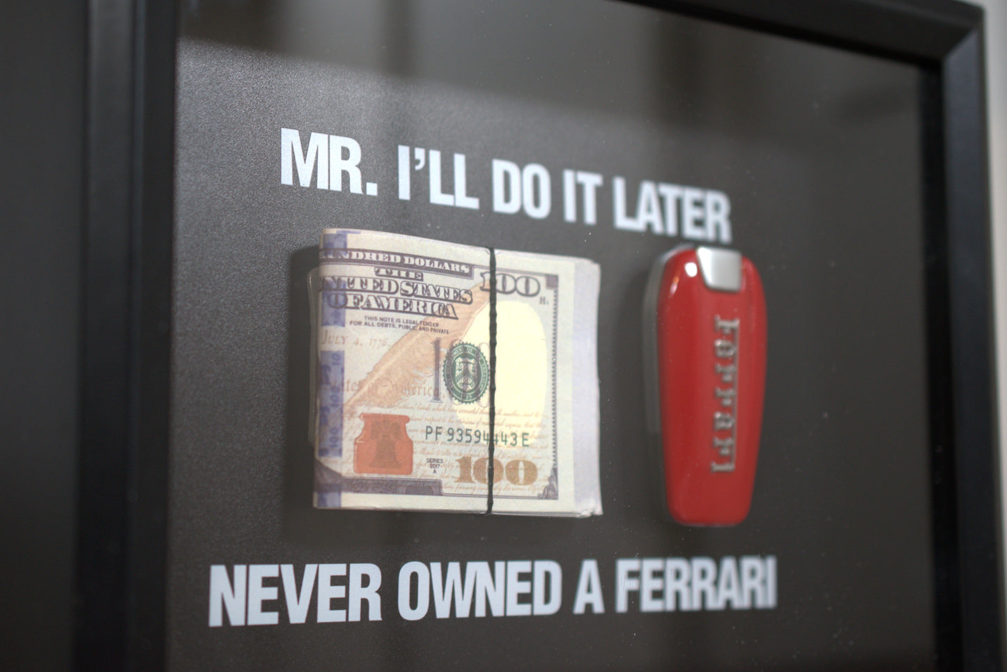 Mr I'll Do it Later Ferrari Cash Frame