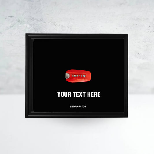 Ferrari Framed Shadow Box with Custom Quote