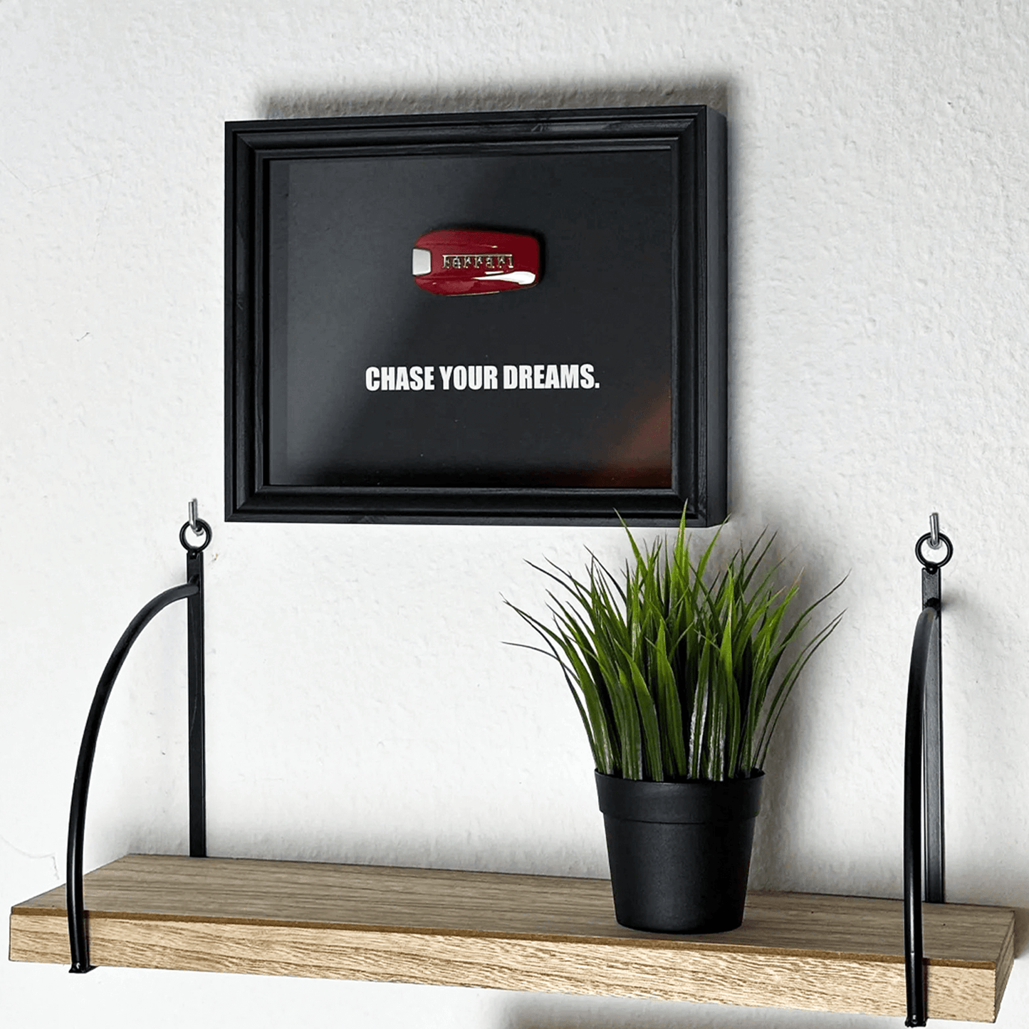 Ferrari Framed Shadow Box with Custom Quote