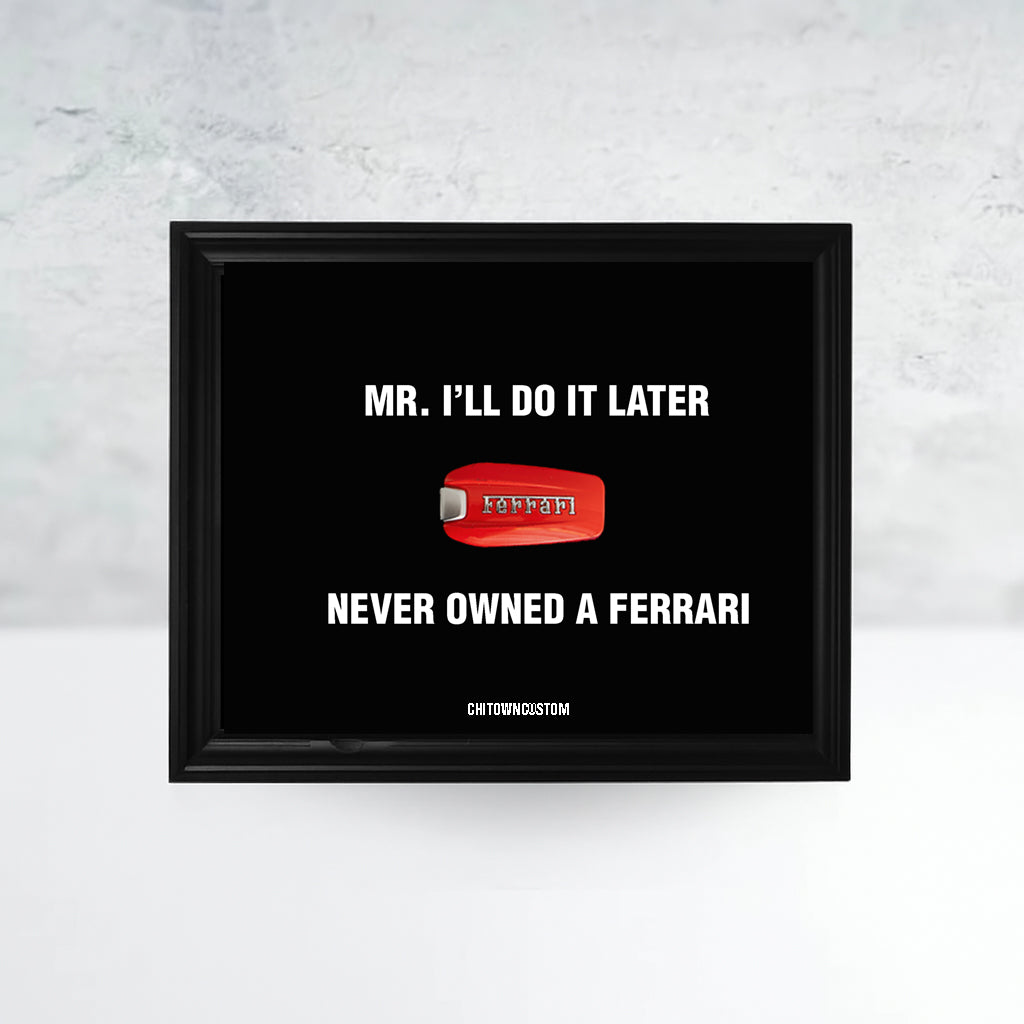 Mr I'll Do it Later Ferrari Frame
