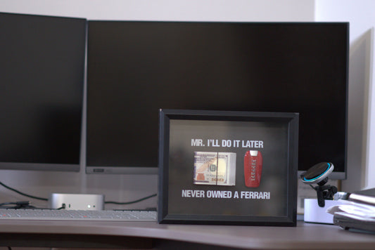 Mr I'll Do it Later Ferrari Cash Frame