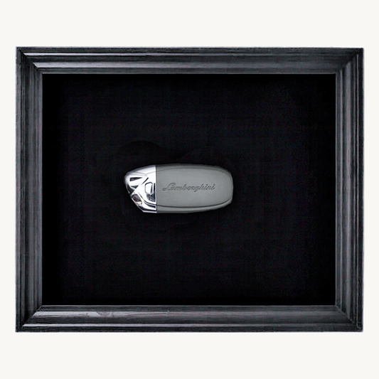 Lamborghini Framed Shadow Box with Custom Quote