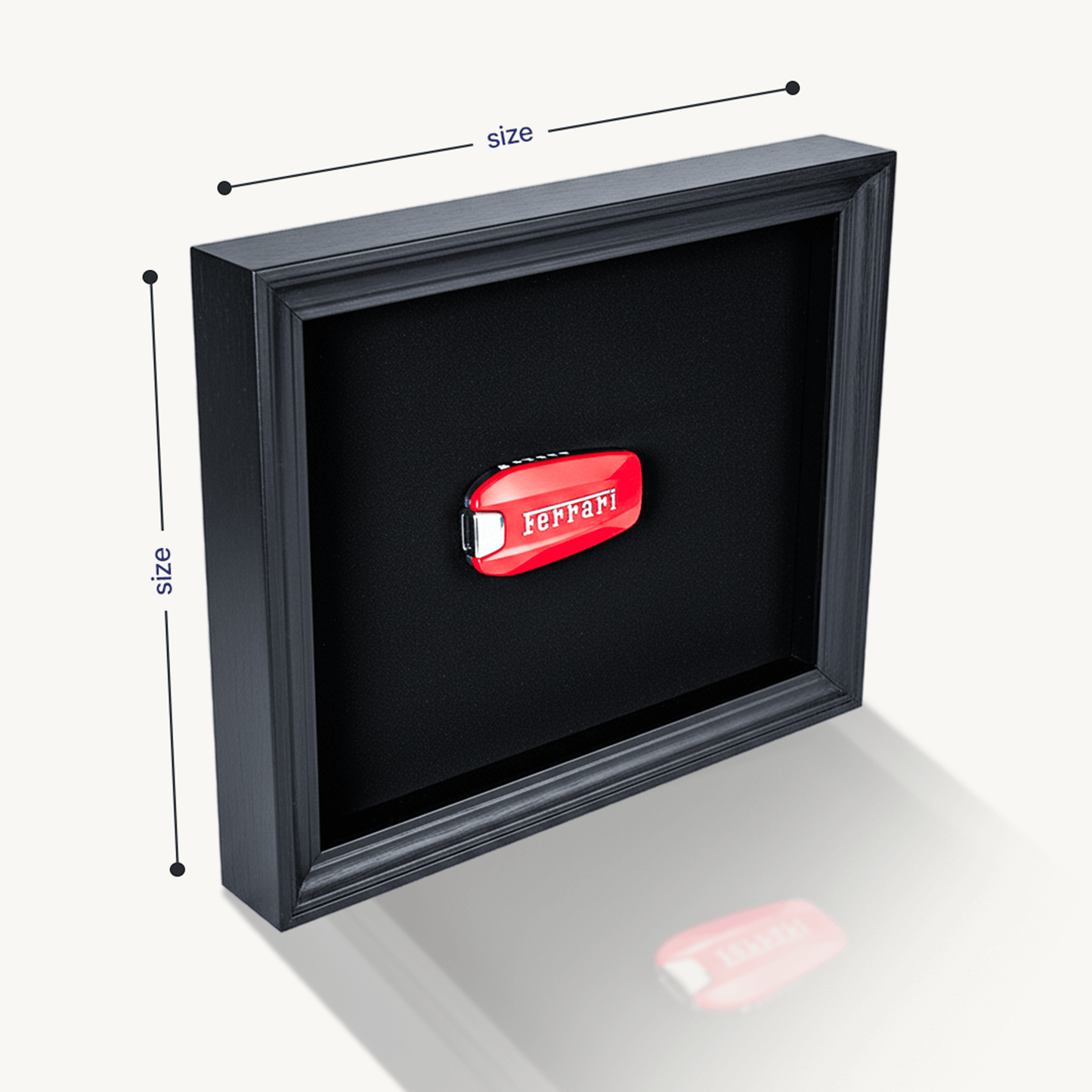 Ferrari Framed Shadow Box with Custom Quote