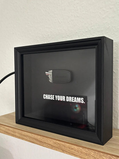 Lamborghini Framed Shadow Box with Custom Quote