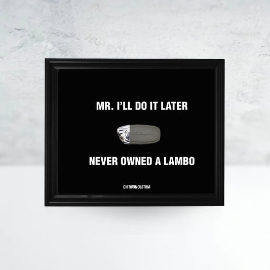 Mr I'll Do it Later Lambo Frame