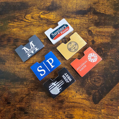 Custom personalized Ultra Thin RFID Blocking Aluminum Credit Card Holder with Money Clip Minimalist Metal Wallet